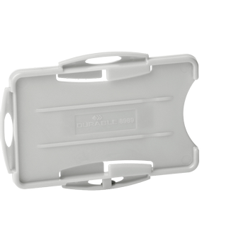 Durable Double Kaarthouder Zonder klem 9,5 x 7 cm PS (Polystyreen) Grijs 10 stuks (898910)