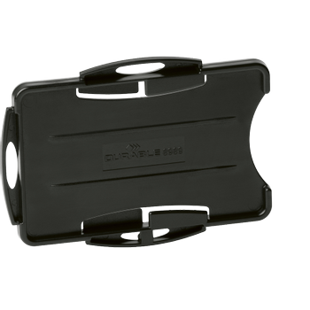 Durable Double Kaarthouder Zonder klem 9,5 x 7 cm PS (Polystyreen) Zwart 10 stuks (898901)