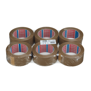 TESA Verpakkingstape Hoog Geluidsniveau tesa pack Bruin 50 mm (B) x 132 m (L) PET (Polyetheentereftalaat) 60418 6 Rollen (60418-00004-00)