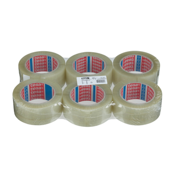 TESA Verpakkingstape Hoog Geluidsniveau tesa pack Transparant 50 mm (B) x 132 m (L) PET (Polyetheentereftalaat) 60418 6 Rollen (60418-00000-00)