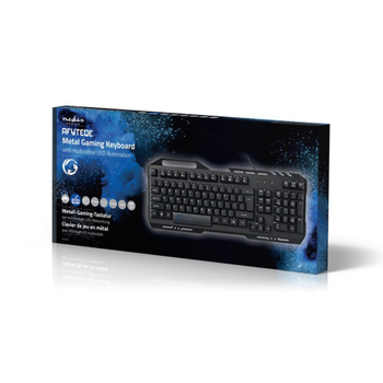 Nedis Toetsenbord Bedraad QWERTY (VS) Internationaal Zwart GKBD200BKUS (GKBD200BKUS)