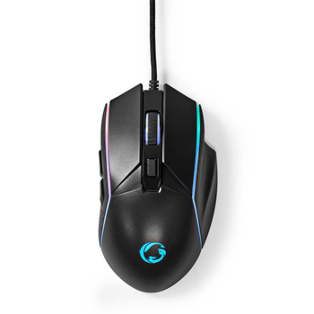 Nedis GMWD510BK Gaming-muis Bedraad Zwart (GMWD510BK)