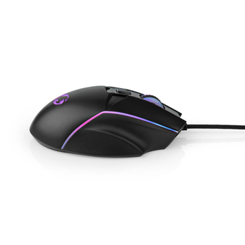 Nedis GMWD510BK Gaming-muis Bedraad Zwart (GMWD510BK)