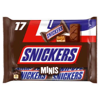 SNICKERS Minis Mini-chocoladereep 17 Stuks à 18 g (33386)