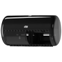 Tork Twin Vertical T4 Toiletpapierdispenser Kunststof Afsluitbaar Handmatig Zwart