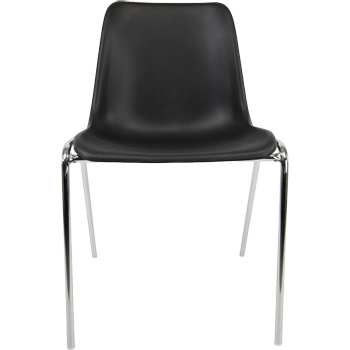REALSPACE Iris Bezoekersstoel Zwart 120 kg 490 x 430 x 770 mm 5 Stuks (1284485)