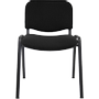 REALSPACE Bezoekersstoel Zwart 120 kg D5S/IN 530 x 540 x 800 mm 4 Stuks (1284488)
