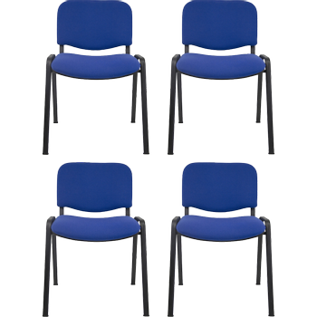 REALSPACE Bezoekersstoel Blauw 120 kg D5S/IB 530 x 540 x 800 mm 4 Stuks (1284490)