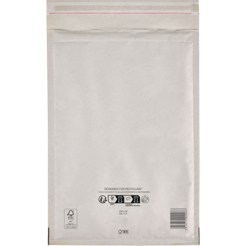 MAIL LITE Gevoerde enveloppen F/3 Wit Zonder venster Kleefstrip 100 Stuks (101273349)