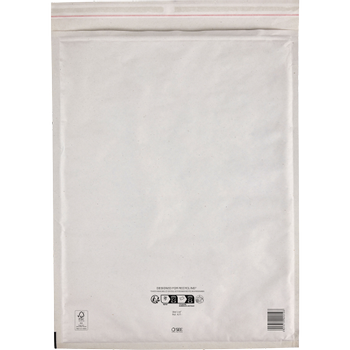 MAIL LITE Gevoerde enveloppen K/7 Wit Zonder venster Kleefstrip 100 Stuks (101273382)