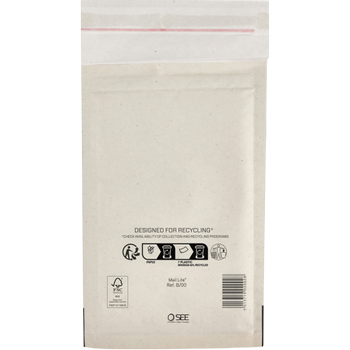 MAIL LITE Gevoerde enveloppen B/00 Zonder venster Kleefstrip 200 Stuks (101273280)