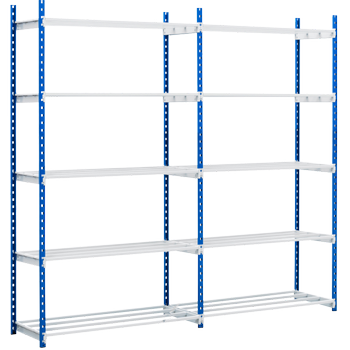 Paperflow Kast Staal 1,000 x 340 x 2,000 mm Blauw (513S)