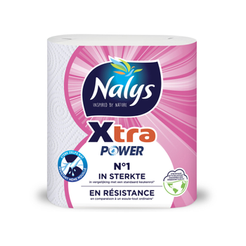 NALYS Xtra Power Keukenrol 2-laags 422583 2 Rollen à 45 Vellen (422583)