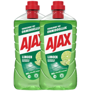 AJAX Allesreiniger Vloeibaar Limoen 2 Flessen van 1 L