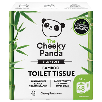 The Cheeky Panda Toiletpapier 3-laags PFTOILT48 48 Rollen à 200 Vellen (PFTOILT48)