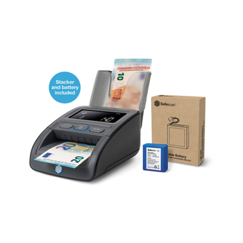 SAFESCAN 155-S EU Valsgelddetector Set Zwart EURO, GBP, CHF, SEK, NOK, DKK (112-0732)