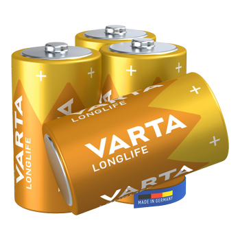 VARTA Batterijen 4120 D LR20 Alkaline 1,5 V Pak van 4 (4120101304)
