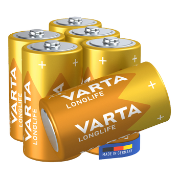VARTA Batterijen 4114 C LR14 Alkaline 1,5 V Pak van 6 (4114101306)