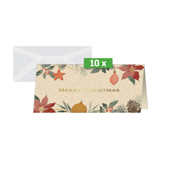 SIGEL Kerstkaart 21,8 x 21 cm Multikleur 20 Stuks (DS095)