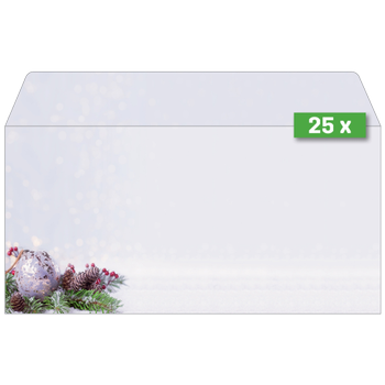 SIGEL Christmas Enveloppen 2211,10,9 cm Goud, wit 25 Stuks (DU443)