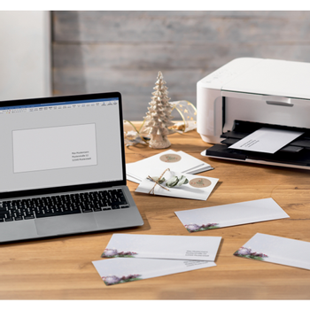 SIGEL Christmas Enveloppen 2211,10,9 cm Goud, wit 25 Stuks (DU443)