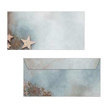 SIGEL Christmas Enveloppen 2211,12,5 cm Blauw, Koper 50 Stuks (DU430)