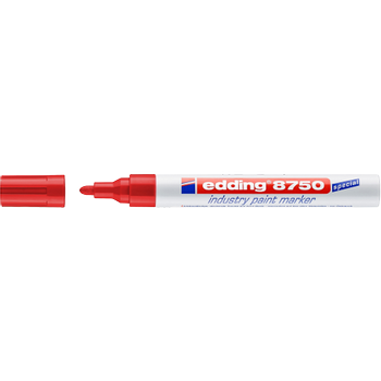 EDDING E-8750 Permanent Lakmarker Rood Ronde punt - 4 mm (4-8750002)