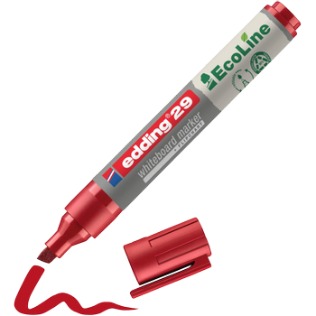 EDDING ecoline E-29 Whiteboard-marker Rood Beitelpunt - 5 mm (4-29002)