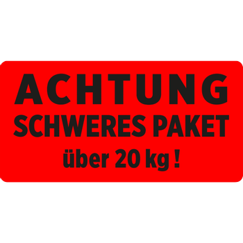 Avery Zweckform Waarschuwingsetiketten Zelfklevend Rood 100 x 50 mm 200 stuks (7255)