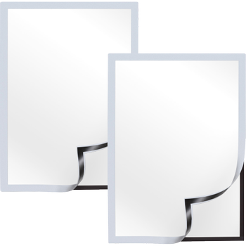 VIKING A4 Displayframe Zelfklevend Zilver 1292067 23,4 (B) x 0,6 (D) x 32,6 (H) cm 2 Stuks (1292067)