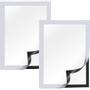 VIKING A5 Displayframe Zelfklevend Zilver Kunststof 1292068 23,6 (B) x 0,4 (D) x 17,6 (H) cm 2 Stuks