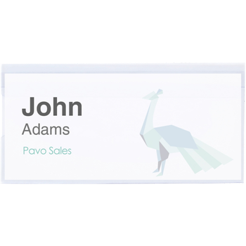 PAVO Naambadge met Speld 75 mm 100 Stuks (8009299)