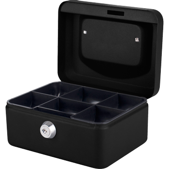 PAVO Geldkist Sleutel 152 x 123 x 80 mm Zwart (8011827)