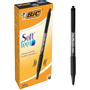 BIC Soft Feel SoftFeel® Intrekbaar Balpen Zwart 0,4 mm Medium Balpen 12 Stuks