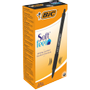 BIC Soft Feel SoftFeel® Intrekbaar Balpen Zwart 0,4 mm Medium Balpen 12 Stuks (837397)