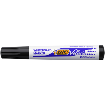 BIC Velleda 1701 Niet-permanent Whiteboard-marker Zwart Breed Ronde punt - 51% Gerecycled 12 Stuks (525824)