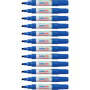 ARTLINE 30N Permanentmarker Medium Beitelpunt 2,0 - 5,0 mm Blauw Navulbaar Waterbestendig 12 Stuks
