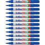 ARTLINE 70N Permanentmarker Medium Ronde punt - 1,5 mm Blauw Navulbaar Waterbestendig 12 Stuks
