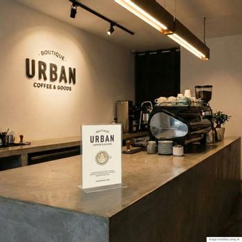 VIKING T-Sign Bordhouder A5 14,9 (B) x 8,3 (D) x 21,4 (H) cm Transparant (1426775)