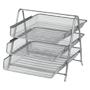 VIKING Mesh Brievenbakje Zilver A4 Metaal 29,5 x 35,5 x 26,5 cm