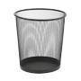 VIKING Prullenbak 15 l Zwart Metaal Mesh