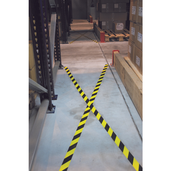 DJOIS Markeringstape Vinyl 5 cm geel zwart (197747)