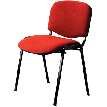 NOWY STYL Bezoekersstoel ISO Plus Stof Rood 4 Stuks (1592A102)