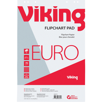VIKING Flipoverblokken Euro 70 g/m² Geruit 5 Stuks à 20 Vellen (2650773)