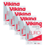 VIKING Wandmontage Blanco Flipoverblok Geperforeerd Euro 80 grams 5 Stuks à 50 Vellen