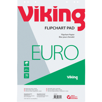 VIKING Recycling Flipoverblok Blanco Euro 70 g/m² 5 Stuks à 20 Vellen (2652651)
