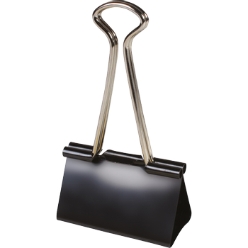 VIKING Papierklem Staal 32 mm Zwart 12 Stuks (2667865)