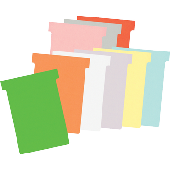 NOBO T-kaartjes maat 3 Oranje 9,2 x 12 cm 100 Stuks (2003009)