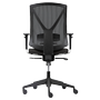 REALSPACE Karl Bureaustoel Synchroonmechanisme Mesh In hoogte verstelbare armleuning Hoogteverstelbare zitting Zwart 110 kg 640 x 695 mm (3075047)