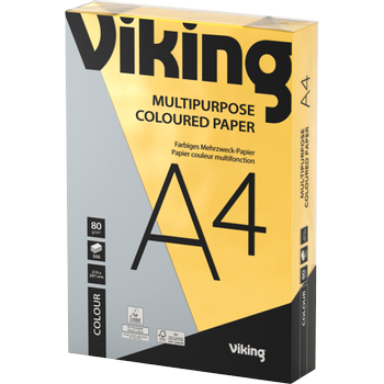 VIKING A4 Gekleurd papier Geel 80 g/m²  500 Vellen (3219016)